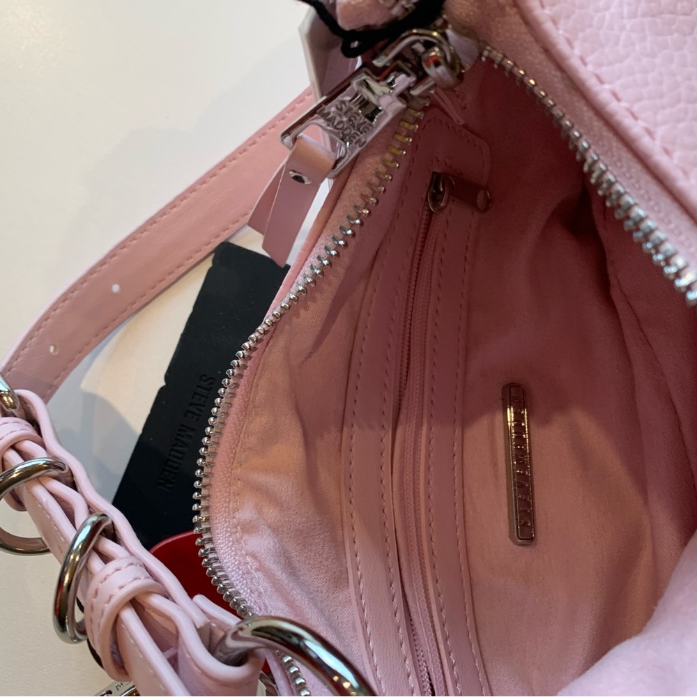 Steve Madden Light Pink Shoulder Bag with Charms - Picture 4 of 7